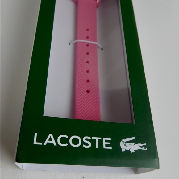 Lacoste Kids Ladies Pink Watch Silicone Strap NIB - Picture 3 of 8